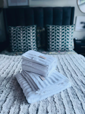 100% Egyptian Cotton Ribbed Towels