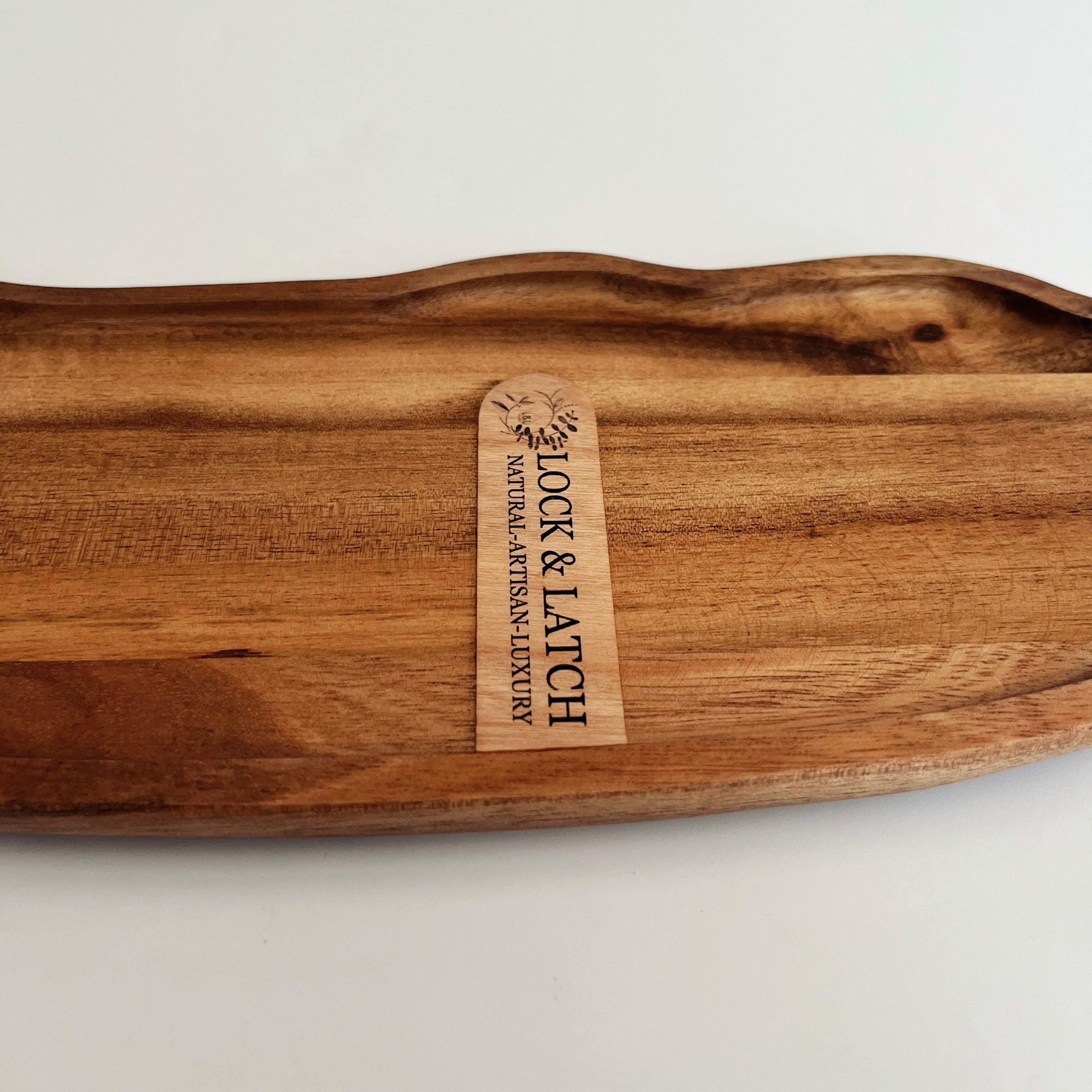 NEW! Acacia wood display tray