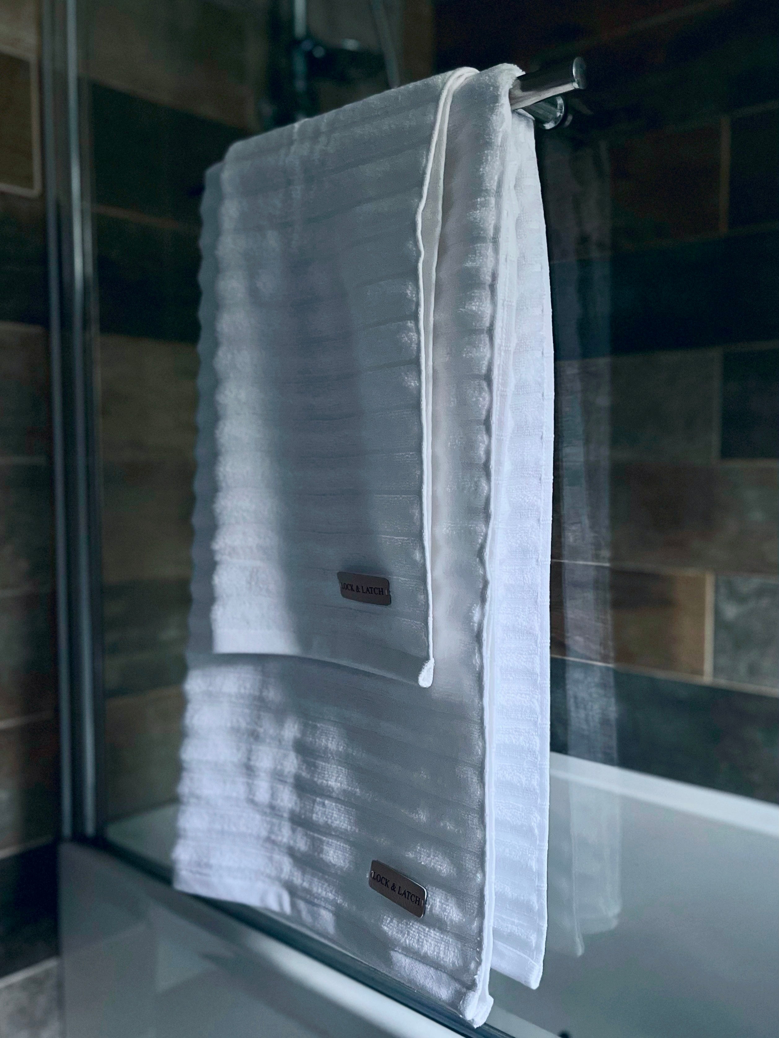 100% Egyptian Cotton Ribbed Towels